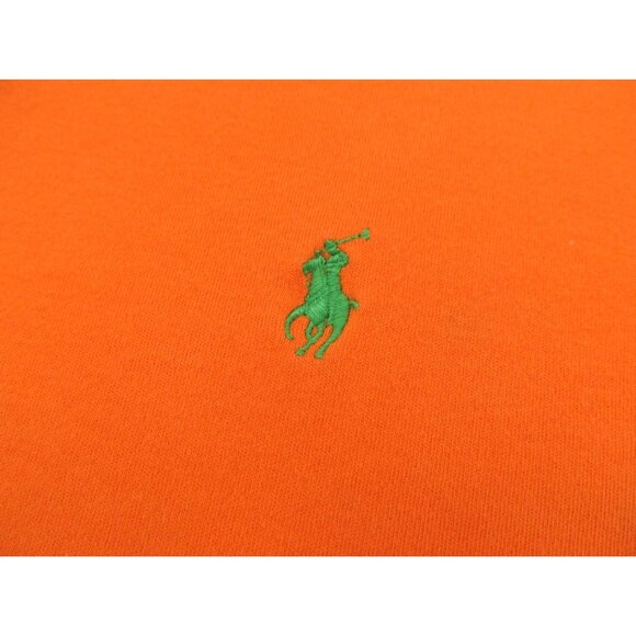 Polo Ralph Lauren Polo Shirt XL Orange Custom Fit Green Pony Logo Short Sleeve - Picture 13 of 15